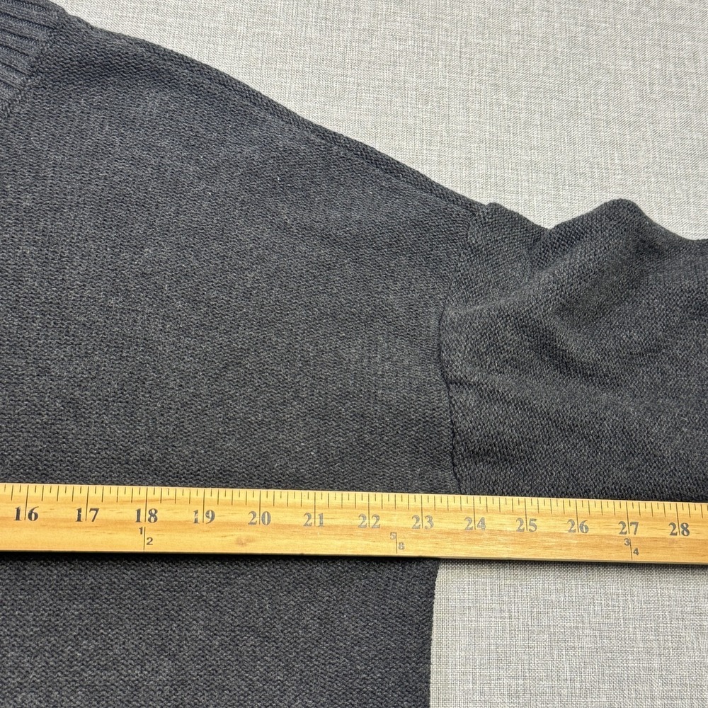 Quince Cardigan Womens Large Gray Crew Neck Button Front 100% Organic Cotton - Picture 7 of 10